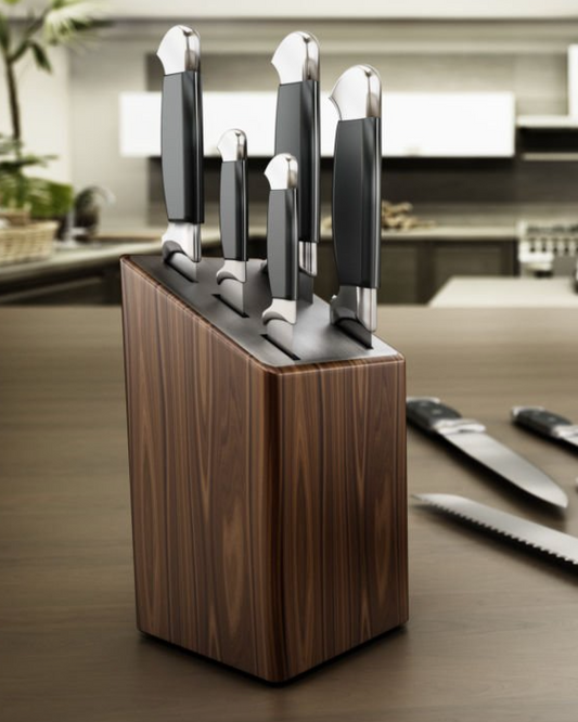 Messer Block-Set, 5-tlg, Messerblock Küchenmesser-Set, Kochmesser-Set, Chef-Messer, Scharfe Edelstahl-Messer | Küche, Obst, Gemüse, Fleisch, hochwertiges Profi Set (Kopie)