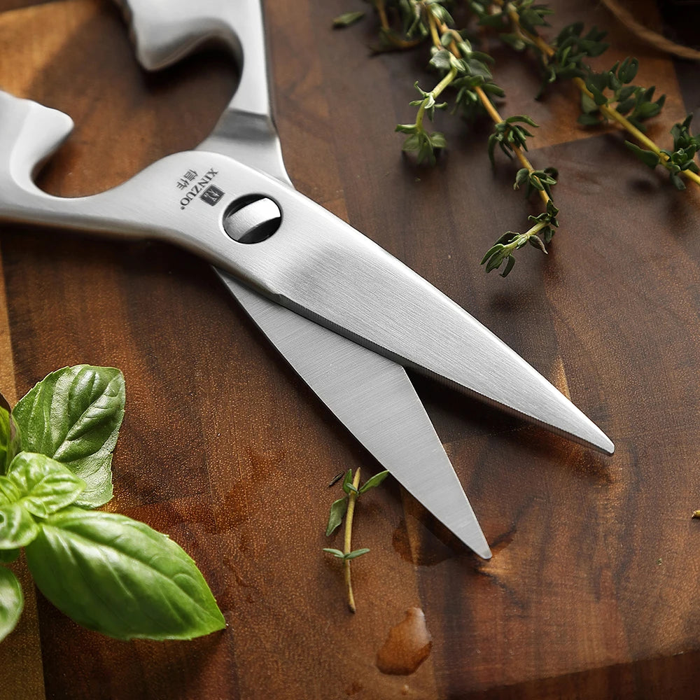 Küchenschere, Japanische Kitchen Scissors, Multifunktionale Geflügelschere, Spülmaschinenfest, für Fleisch, Fisch, Huhn, Meeresfrüchte